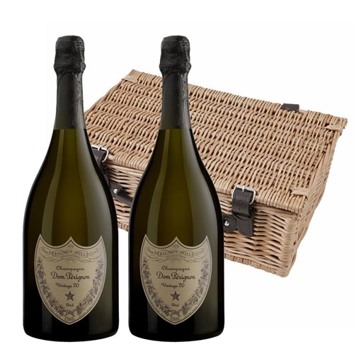 Dom Perignon Cuvee Prestige Brut 2015 Champagne 75cl Twin Hamper (2x75cl)